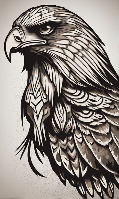 american eagle tattoos black and white