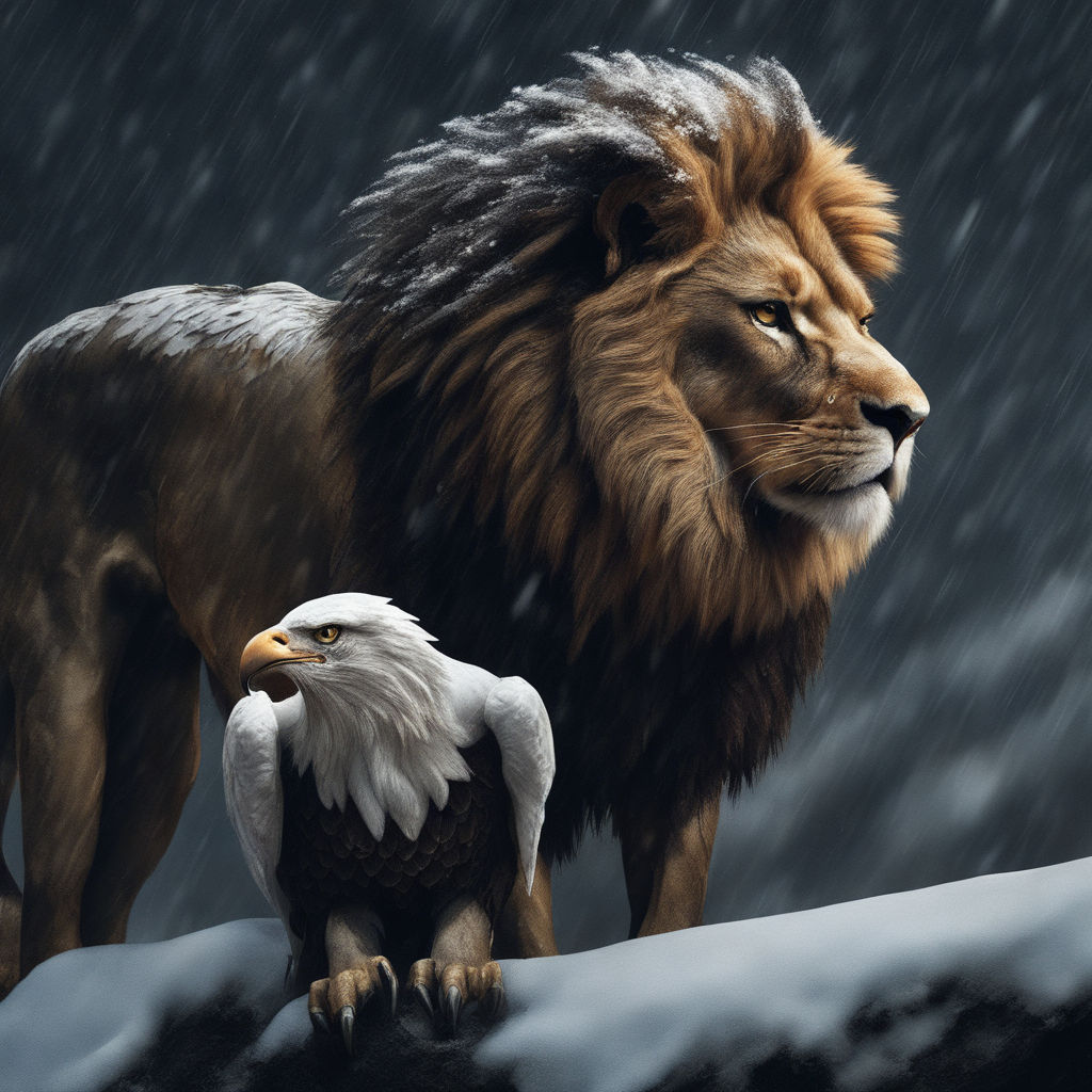 lion vs eagle