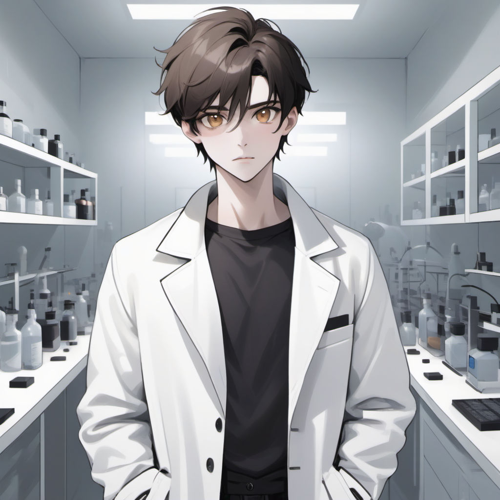 anime scientist male