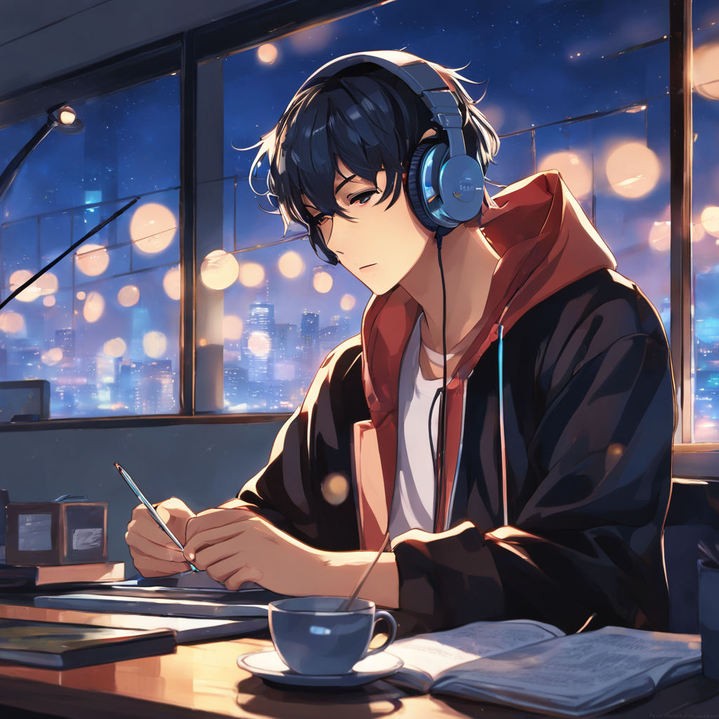 Premium AI Image  cute and handsome anime boy hacker HD 8K wallpaper Stock  Photographic Image