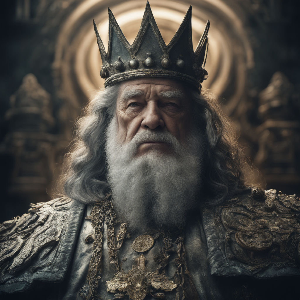 old king wearing crown, ultra detailed fantasy,, Stable Diffusion
