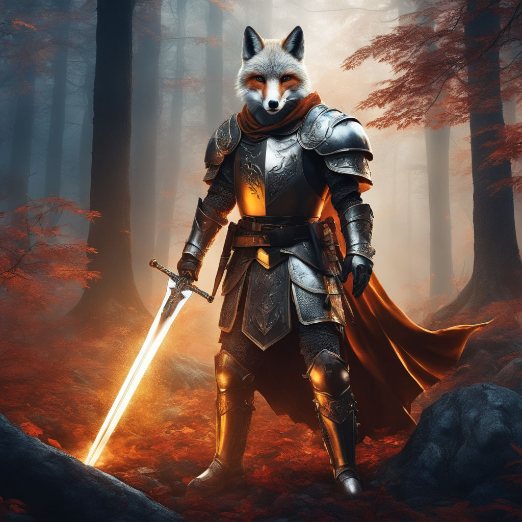 anthro fox warrior