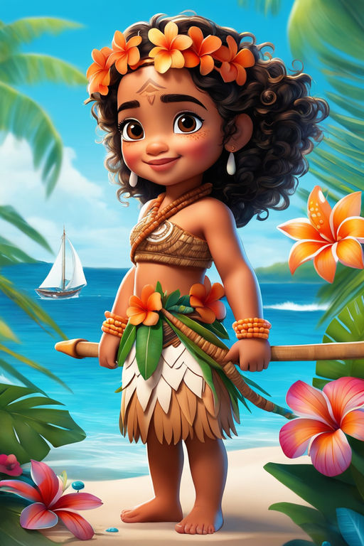 Custom Canvas Wall Decor Vaiana Moana Poster Moana Maui Wall Stickers  Cartoon Animation Wallpaper Kids Bedroom Decoration #0696# - Wall Stickers  - AliExpress