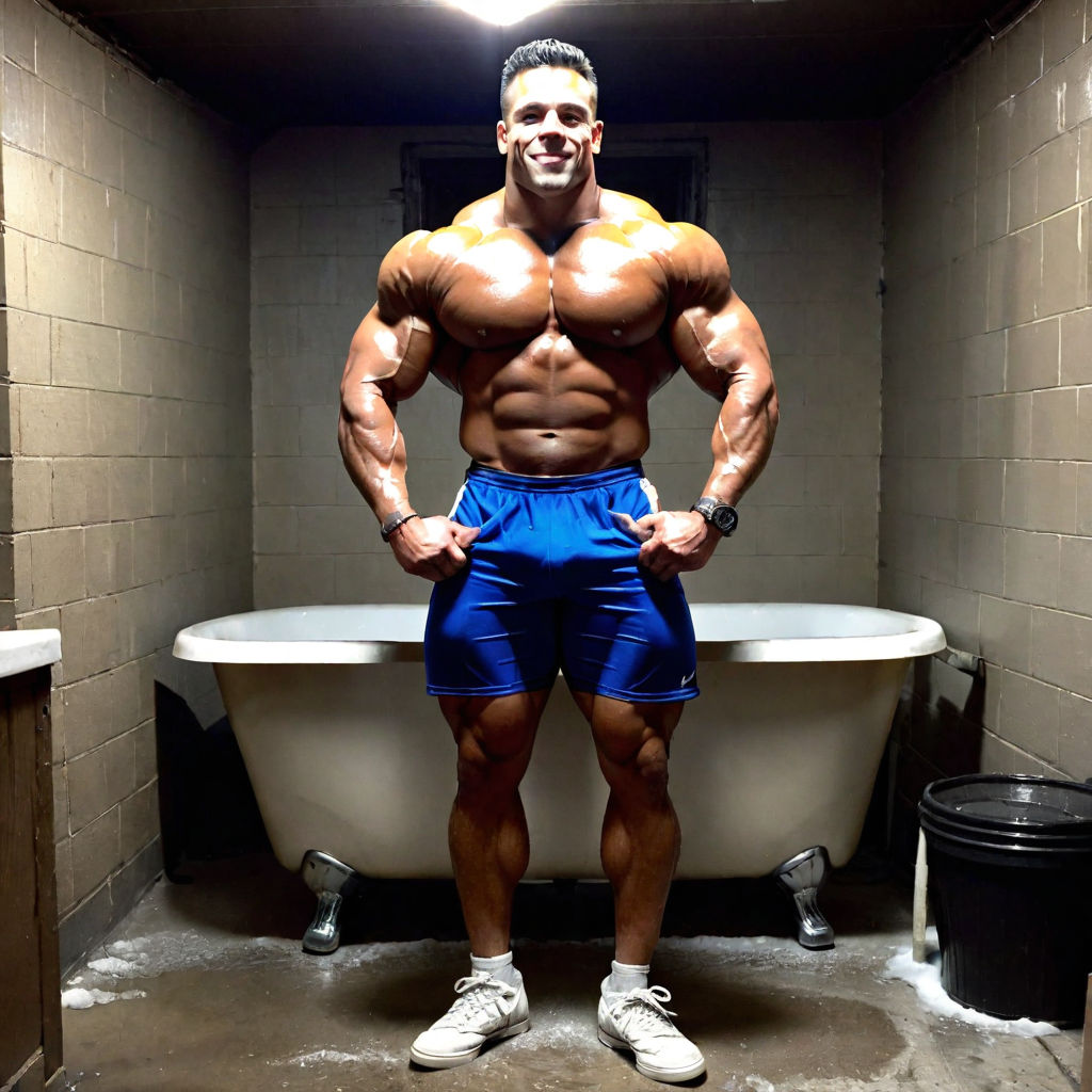 25-years-old bulky manly bulky-bodybuilder massive biceps - Playground