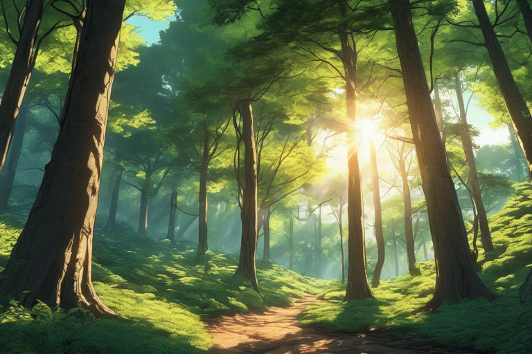 Anime Forest Scenery Wallpaper #Music #IndieArtist #Chicago