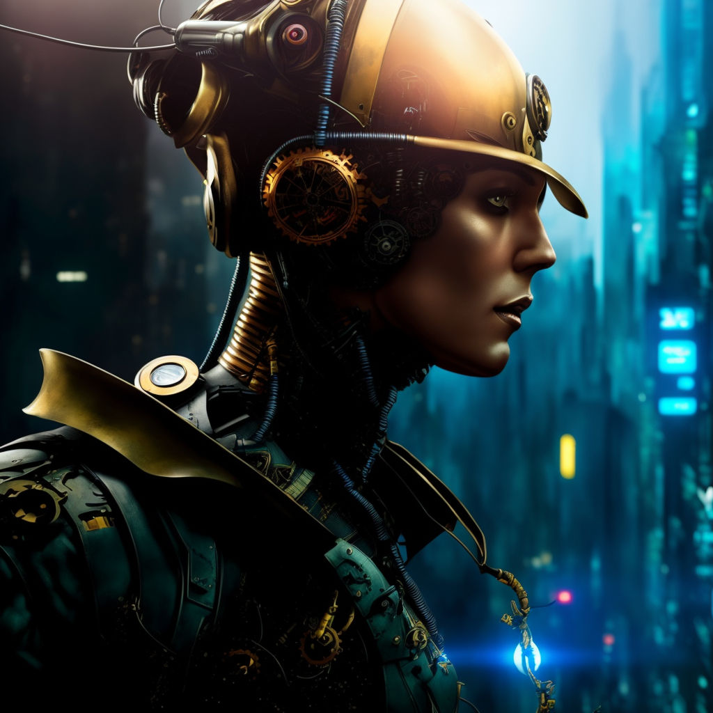Anime Girl With Headset Vibe To Music Cyberpunk Steampunk Sci-fi Fantasy  Backgrounds