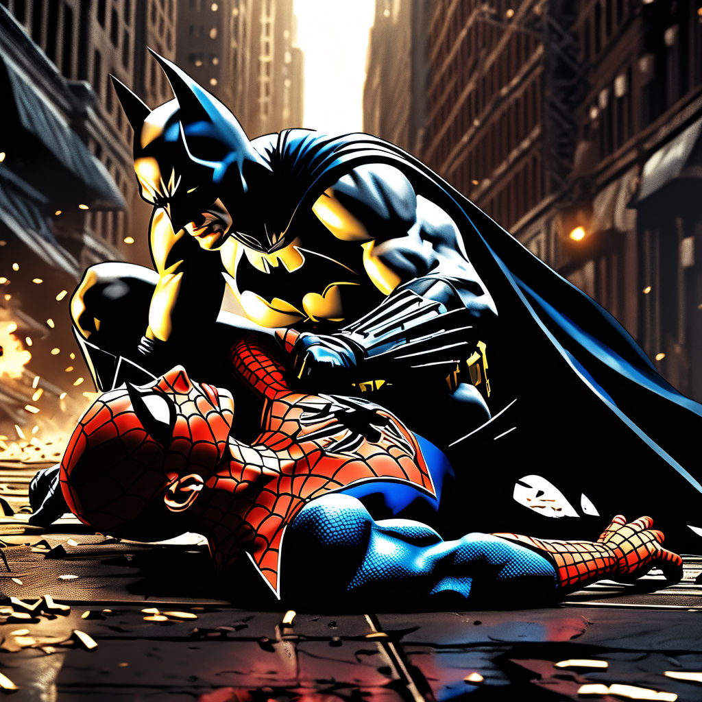 batman vs spiderman wallpaper