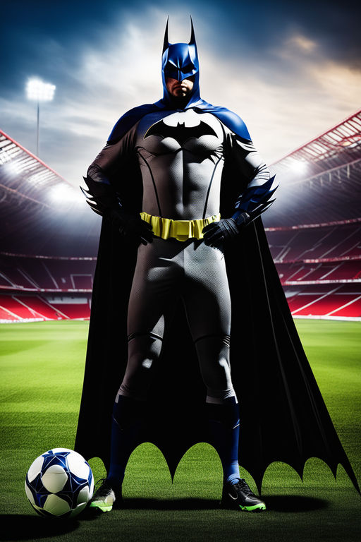 Batman as a football player - Playground