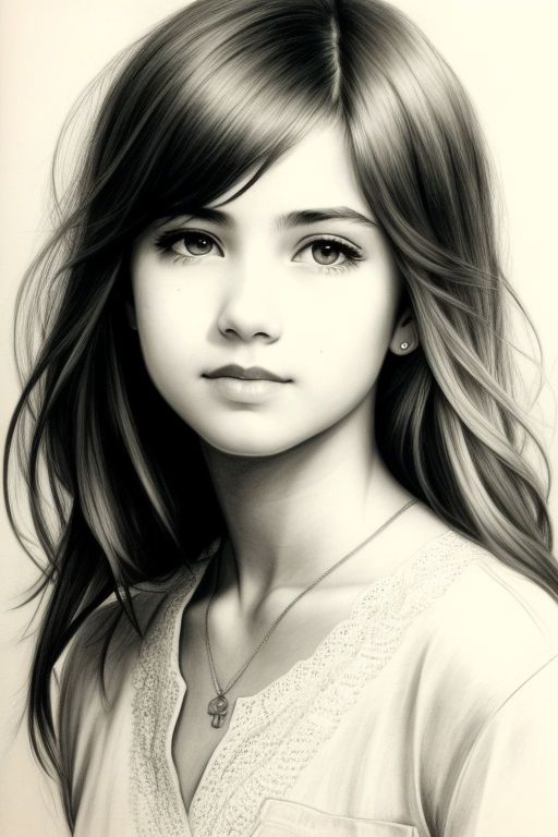 Beautiful Girl Pencil Drawing by Solixious on DeviantArt