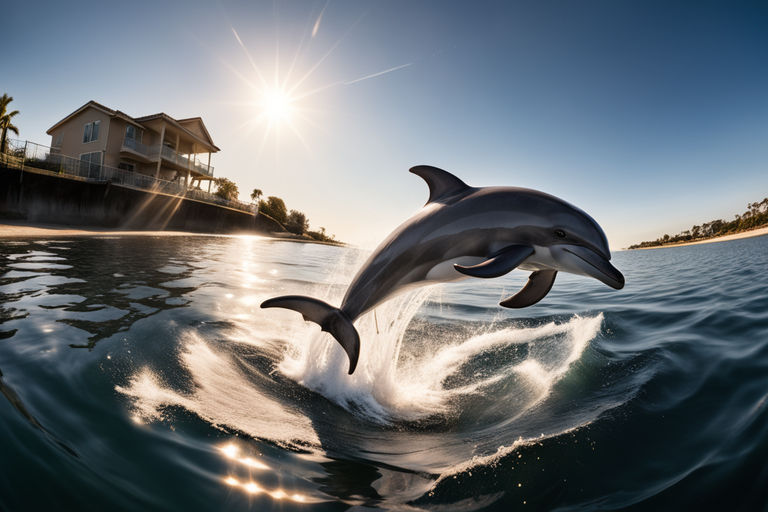 Dolphins Playing Crystal Clear Water Byron Stock Photo 1586219950