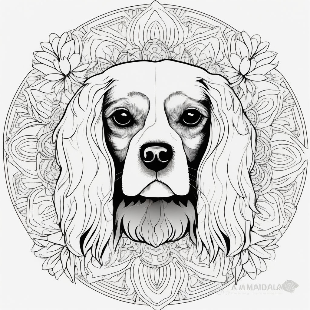 king charles cavalier coloring pages