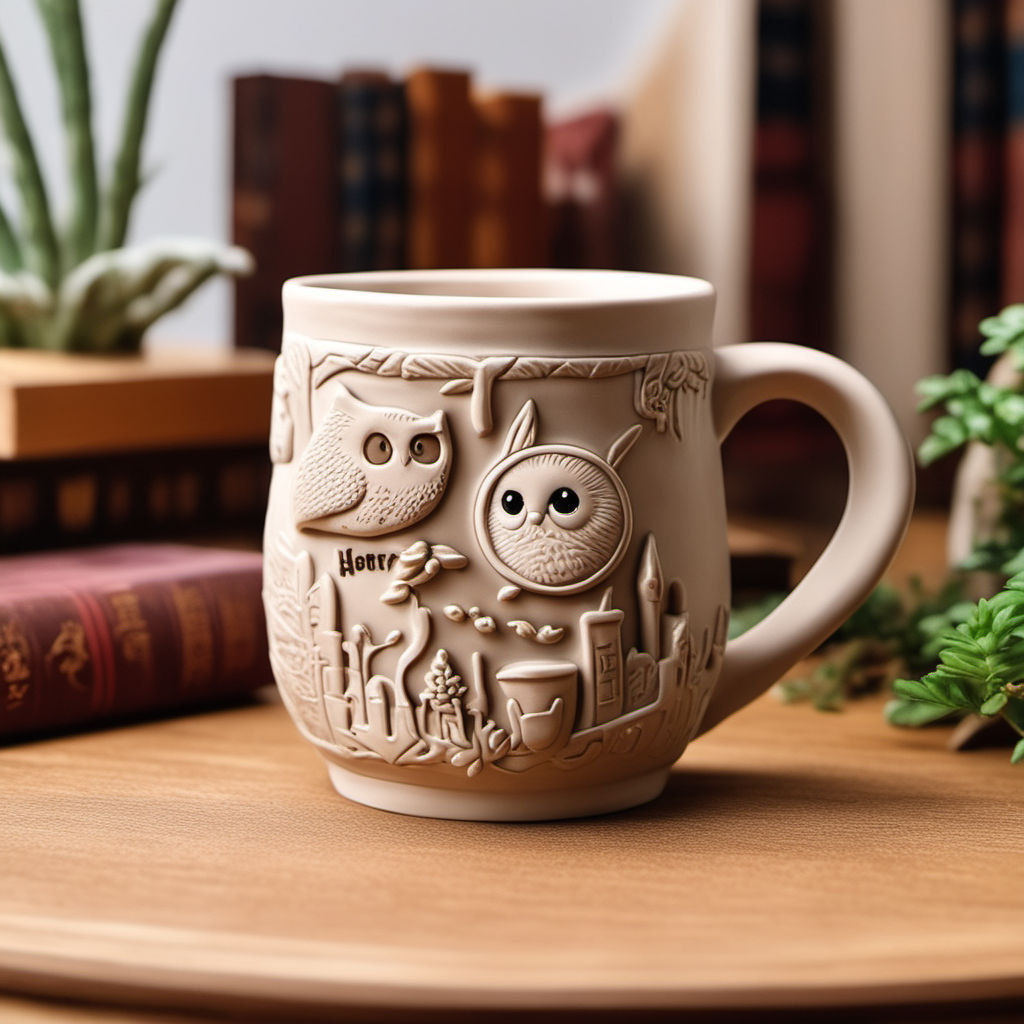 Harry Potter 14oz Mug Ceramic Chibi Characters Coffee Cup Drink Display