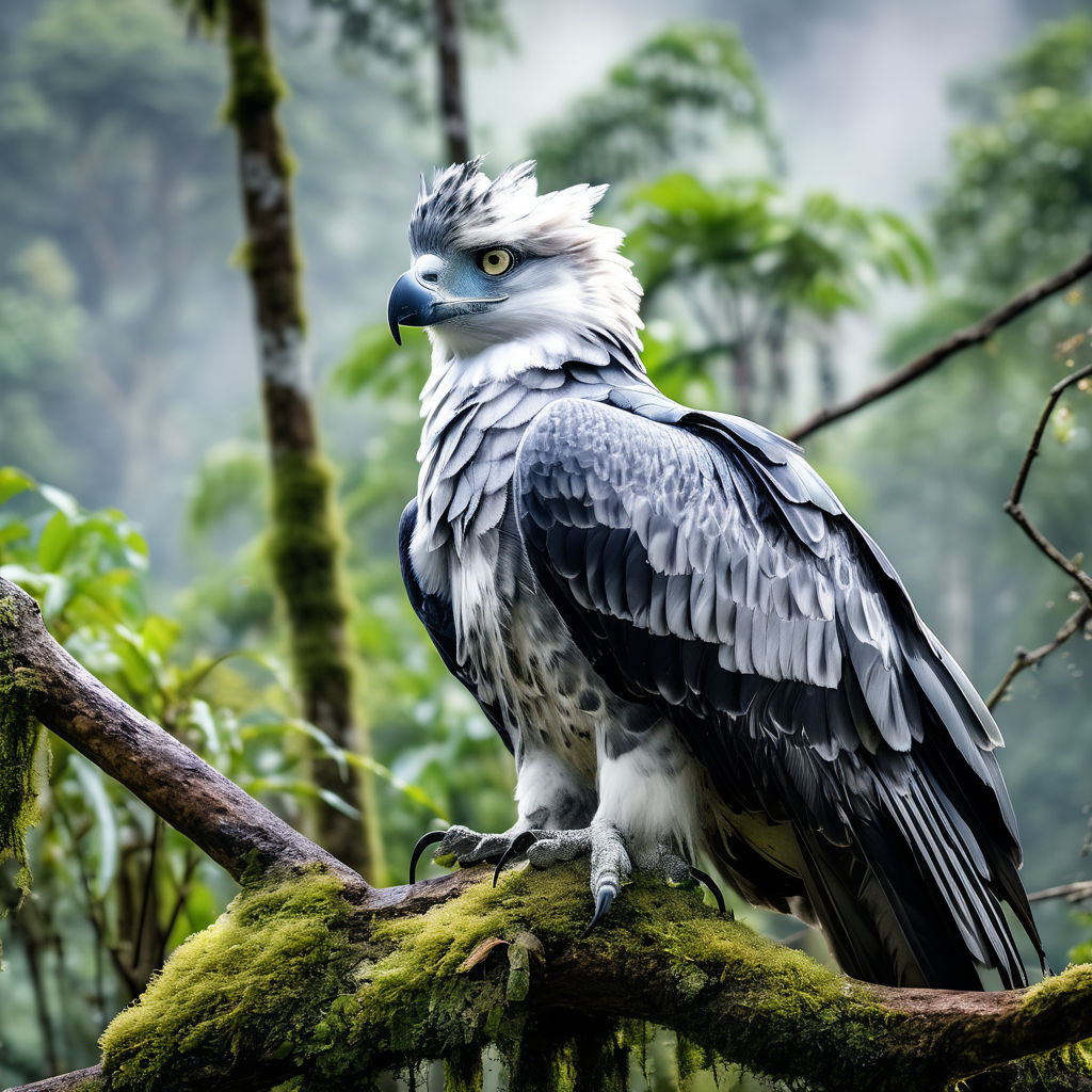 closeup of a black harpy eagle - Playground