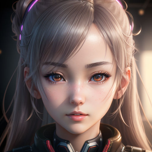 prompthunt: portrait Anime girl, cute-fine-face, white-hair pretty face,  realistic shaded Perfect face, fine details. Anime. realistic shaded  lighting by (((Ilya Kuvshinov)))