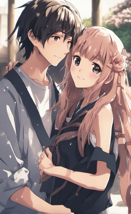 Anime Girl Hugging Boy GIFs  Tenor