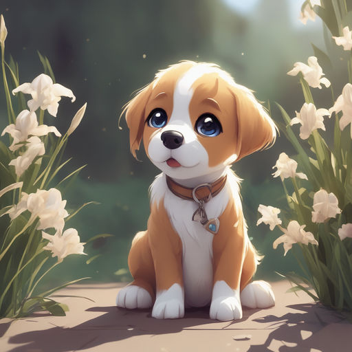 cute puppy dog eyes cartoon