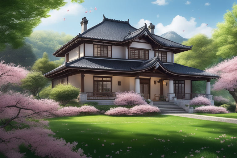 anime style house