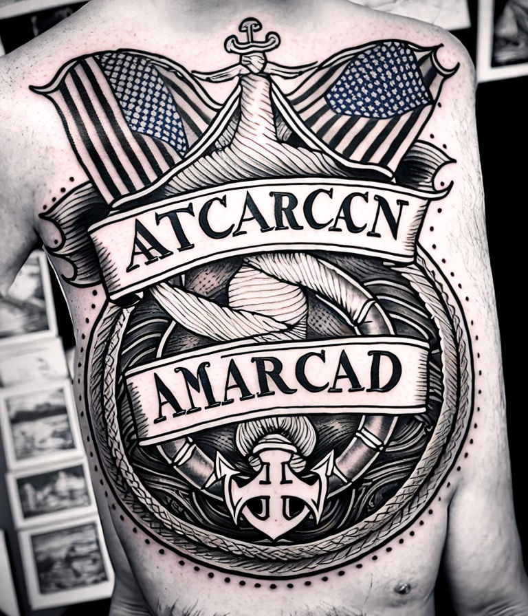 Marine Corps tattoo by Wes Fortier - Burning Hearts Tattoo… | Flickr