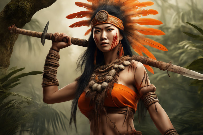 tribal warrior woman