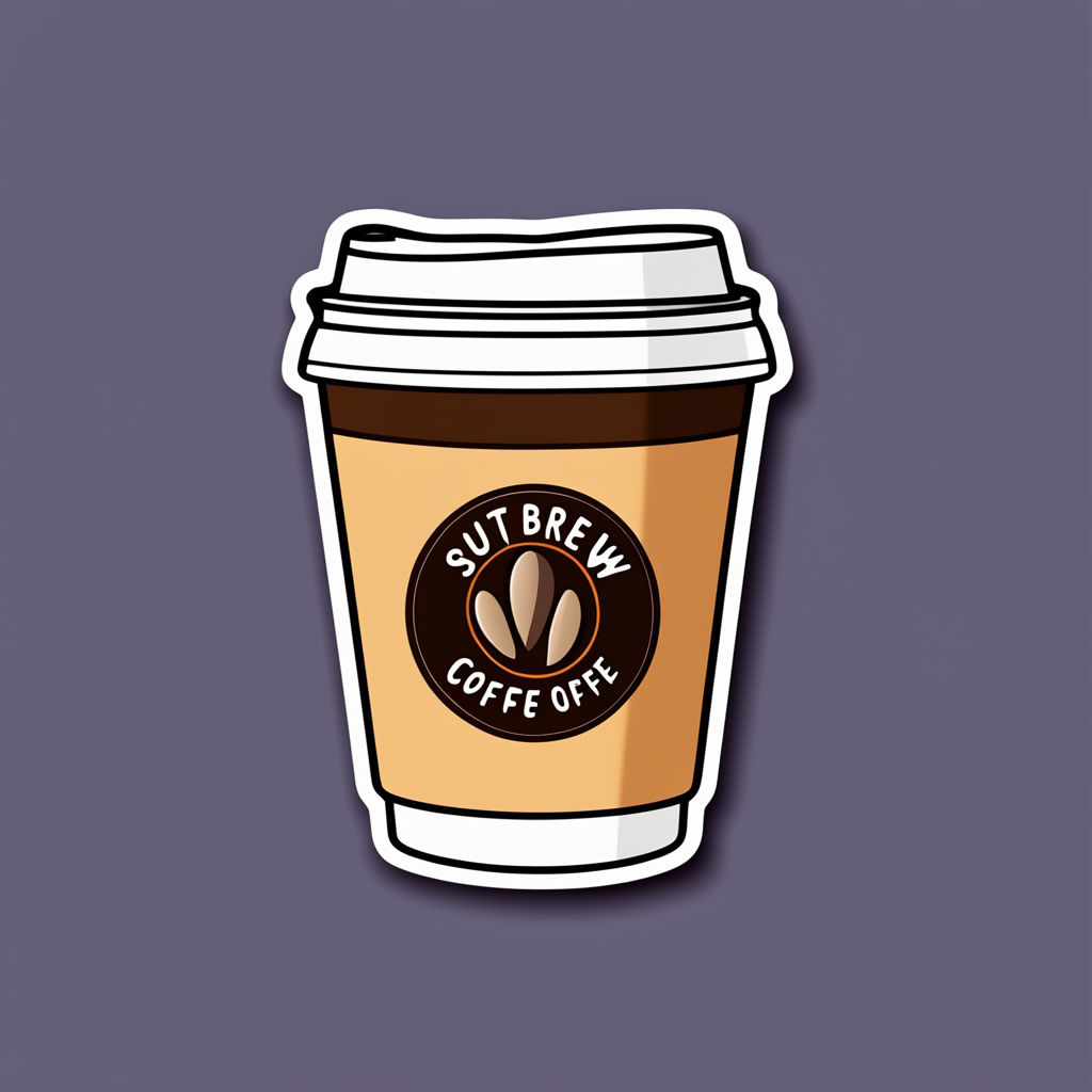 Cute Drink Cup Cartoon Vector Icon Illustration - Drink - Sticker