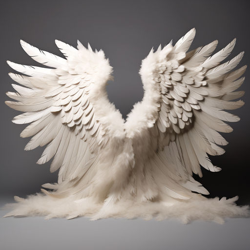 Prompt: Ultra realistic and extra large and wide angel Ridge wings as a digital backdrop.
</p>
<p>The wings is fixed to the ground and does not float.
</p>
<p>for the Feathers colors Ultra dark brown.
</p>
<p>for the Feathers Texture real,Long with a deep central descent and branching,Falls Soft all over the floor, gradient feathers underneath, dense, dark, and plush, akin to Ultra cotton yet sturdy Ultra wide. 
</p>
<p>the feather's shadow on the ground.