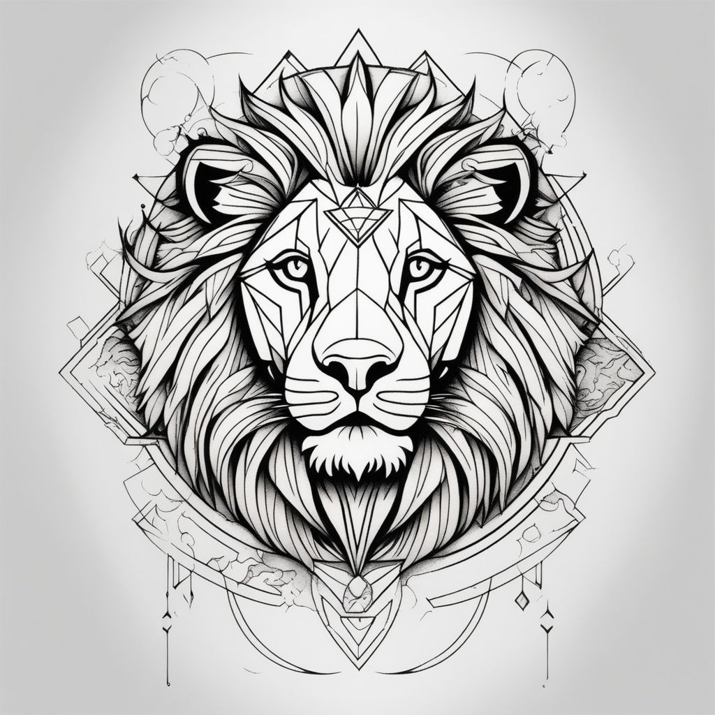 face lion animal outline Stock Vector Image & Art - Alamy