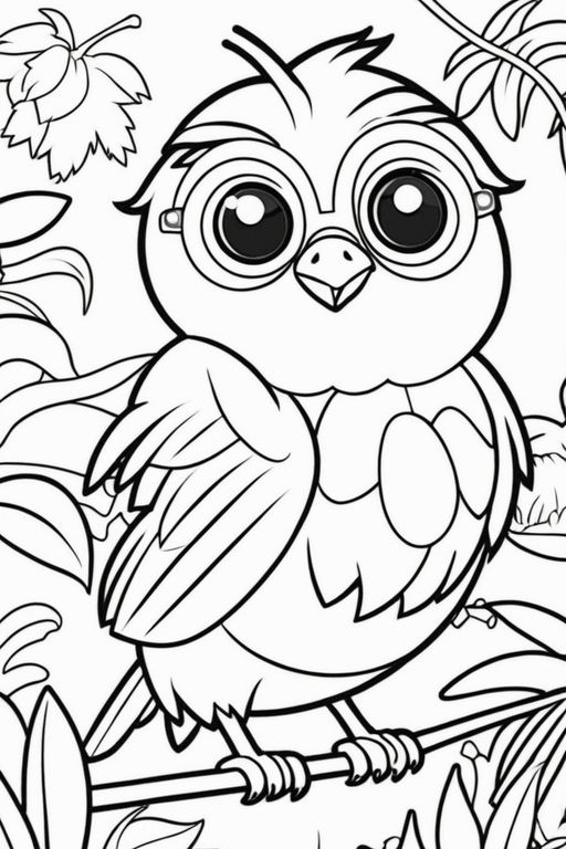 girl owls coloring pages