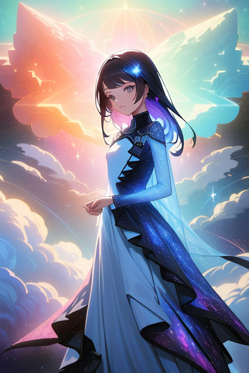 Astesia (Arknights), long hair, blue hair, solo, anime, anime