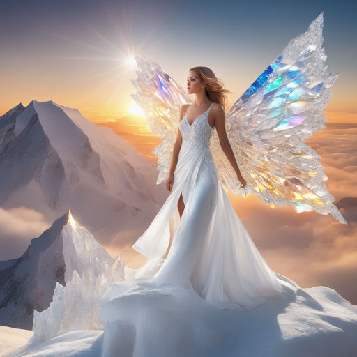 flying female angel