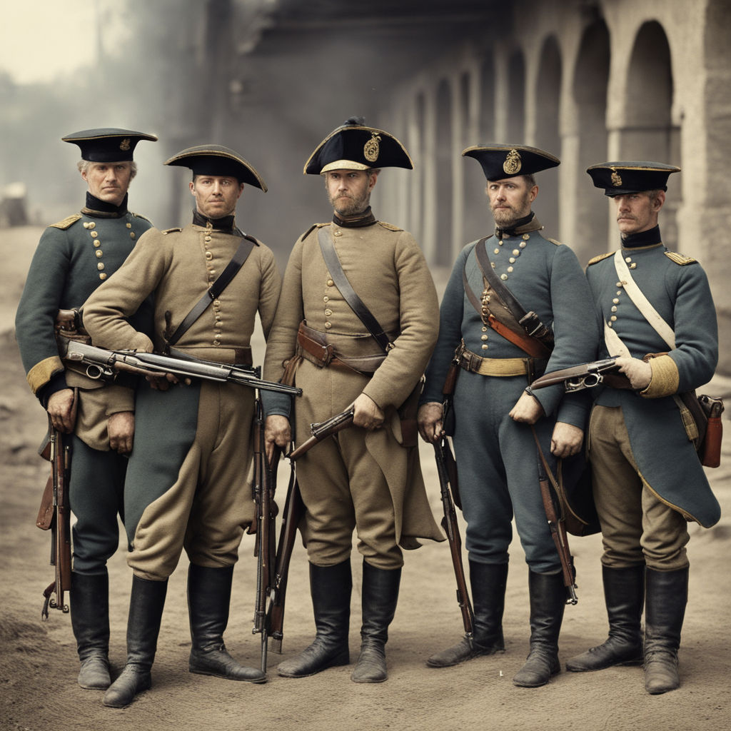 union soldiers in color