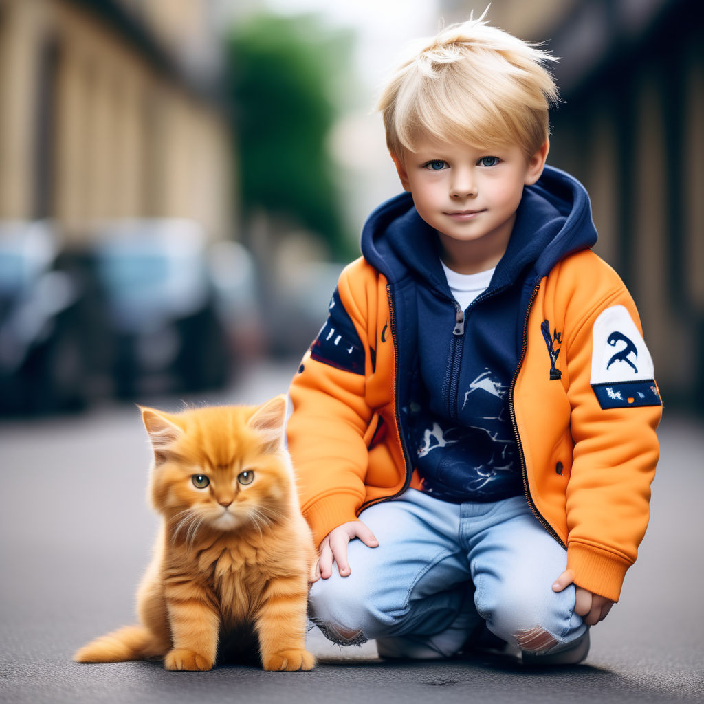 cute orange cat wearing nike clothes