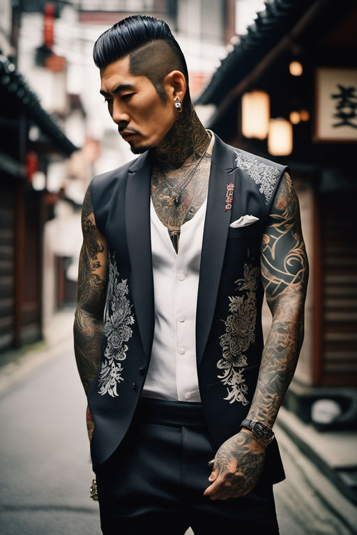 yakuza suit tattoo