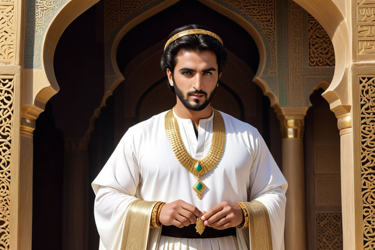 Halloween Cosplay Arabian Prince Costume For Men Persian Role Play Golden  Vest And Harem Pant Suit Mythical Aladin Clothing Set