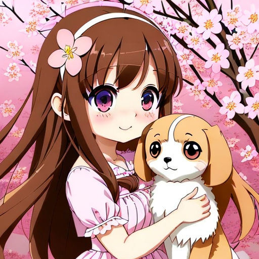 Cute Young Anime Girl Emoticon: Puppy Eyes Stock Illustration -  Illustration of green, young: 125485519