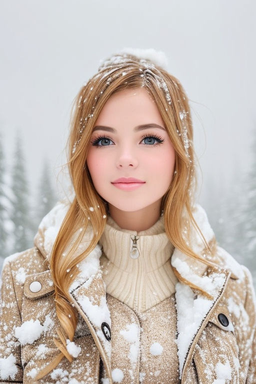 Russian woman, 19 years old, fair and pale skin, round eyes, small