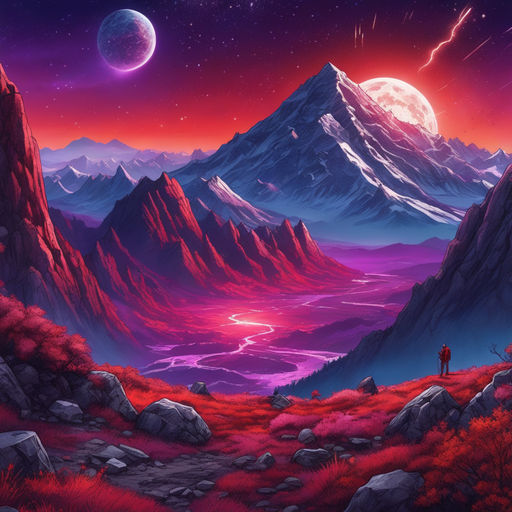 meteorite  Landscape, Fantasy landscape, Scenery