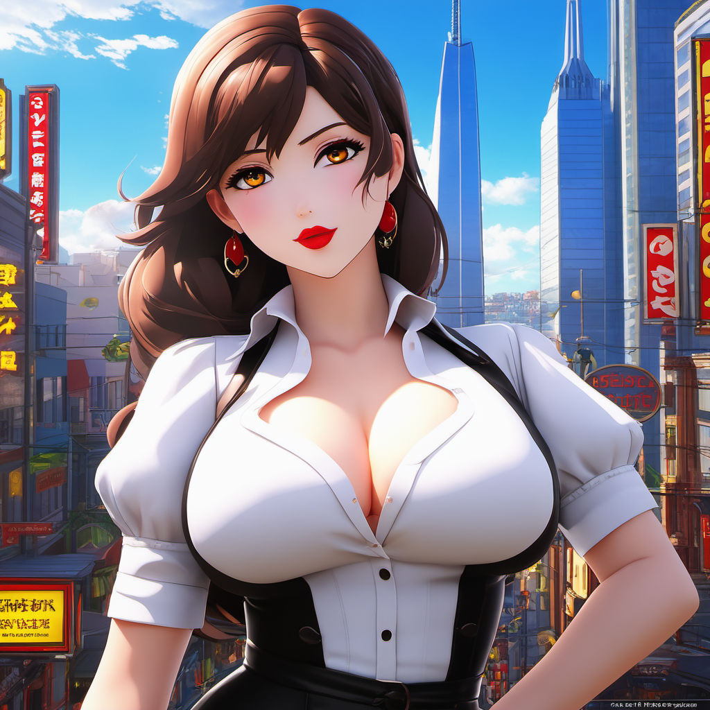 Anime giantess boobs