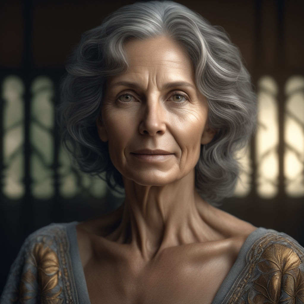 ArtStation - Realistic 3D Model of a Vibrant 70-Year-Old Woman in