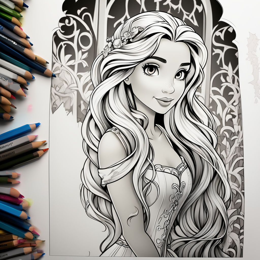 Courtney Godbey Illustration — Rapunzel sketch for fun