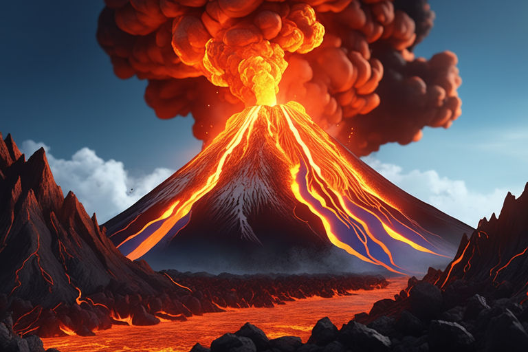 Volcano Eruption 8 Art Print by MdsArts - Fy