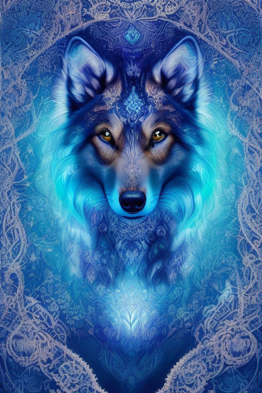 Cool Blue Wolf Wallpapers - Top Free Cool Blue Wolf Backgrounds -  WallpaperAccess