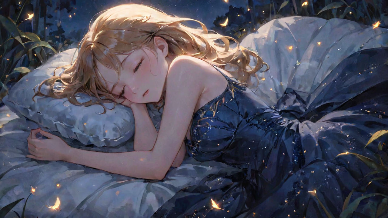 Cute Relaxed Sleeping Anime Girl Stock Illustration 137130839 | Shutterstock