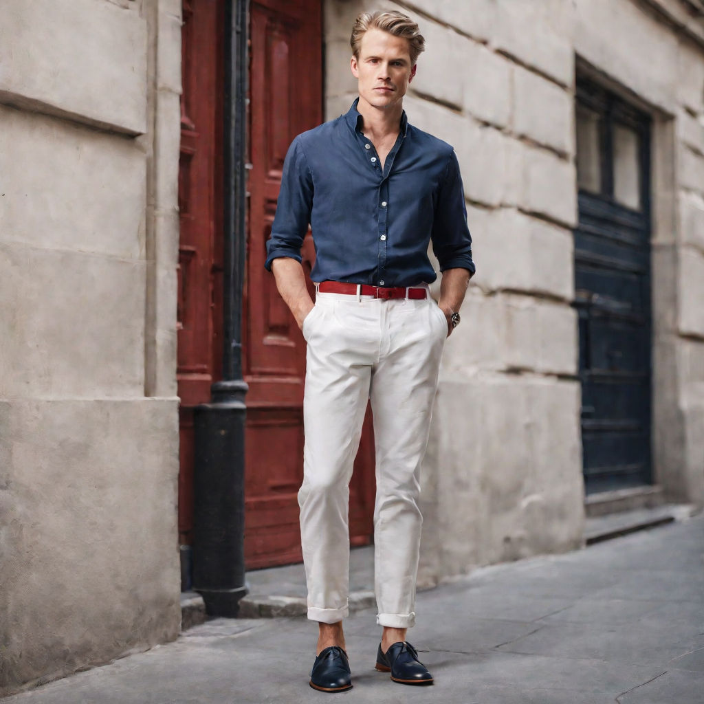 Stylish Young Man Stands Near a Metallic Vintage Bright Pink Wall. Leather  Black Shoes and Stylish White Pants Stock Image - Image of beauty,  attractive: 142336069