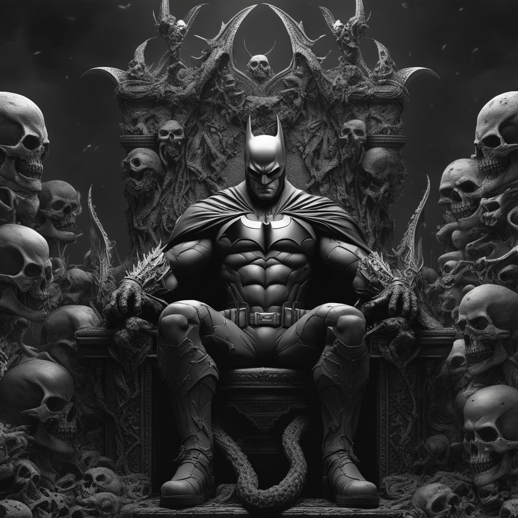 Batman Is Sitting On Throne Batman, HD wallpaper