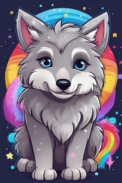 Cute Chibi Wolf - V.w.Art - Digital Art, Animals, Birds, & Fish, Wolves -  ArtPal