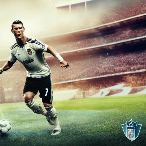 CRISTIANO RONALDO WEARING PORTUGAL FOOTBALL JERSEY POSTER - Soccer /  Football