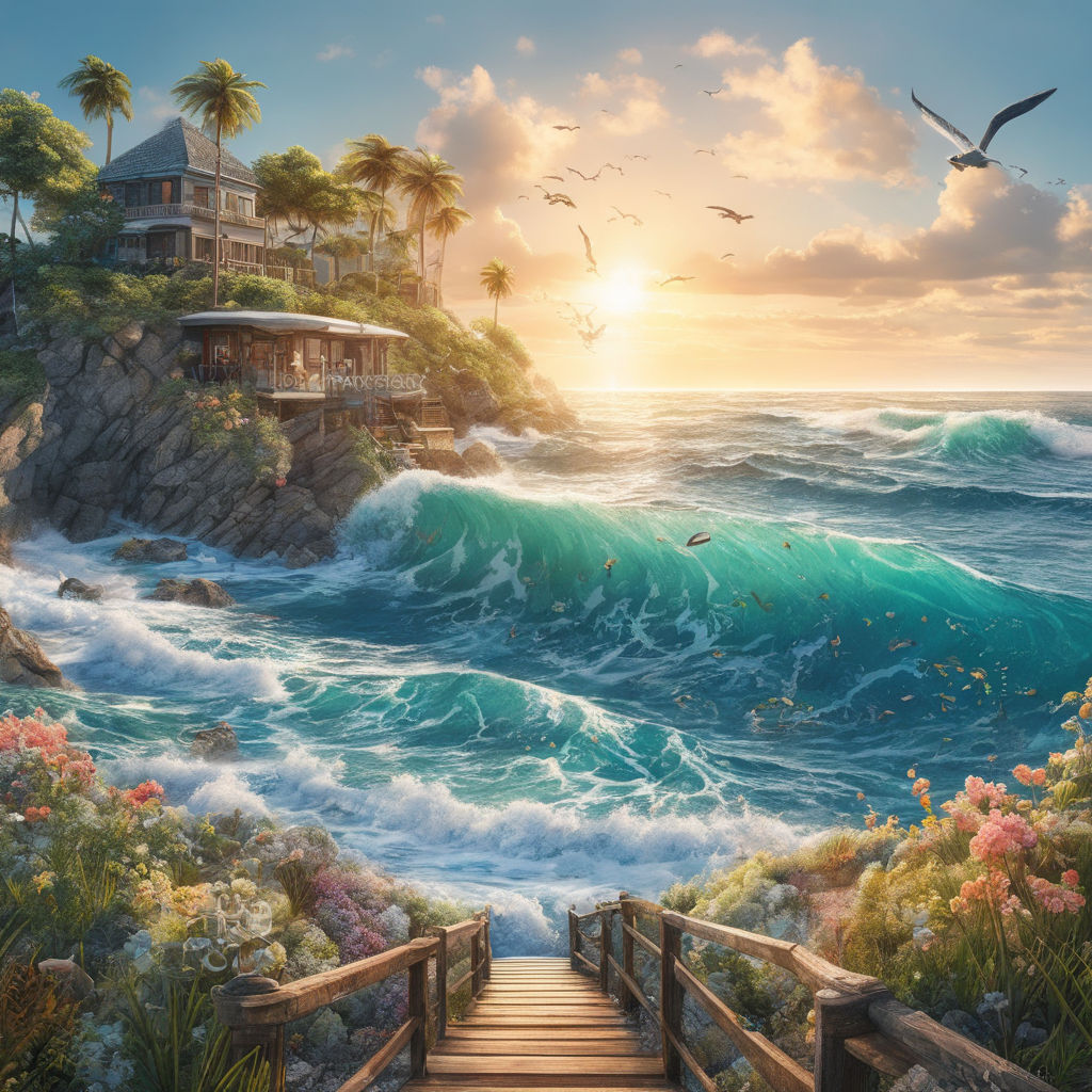 5D Diamond Painting Epic Ocean Wave Kit