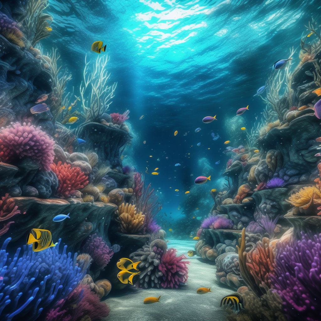 very deep sea background - Playground