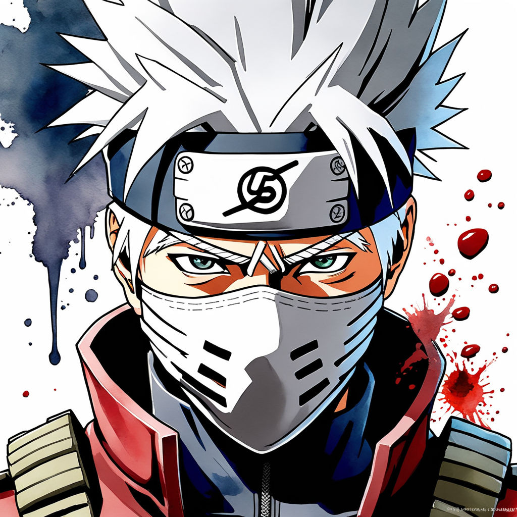 Kakashi-sensei's face?!, an art print by SnailRoyal - INPRNT