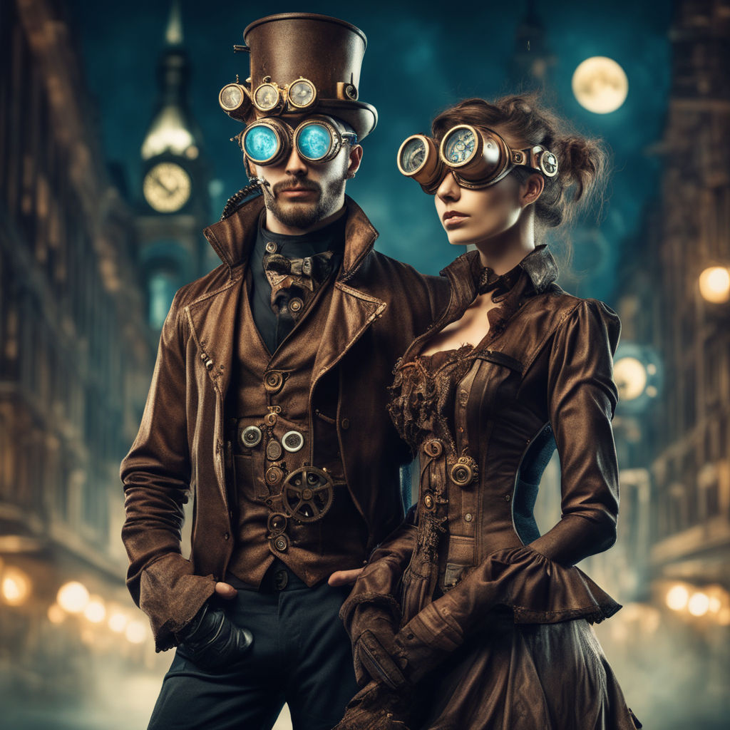 steampunk couple